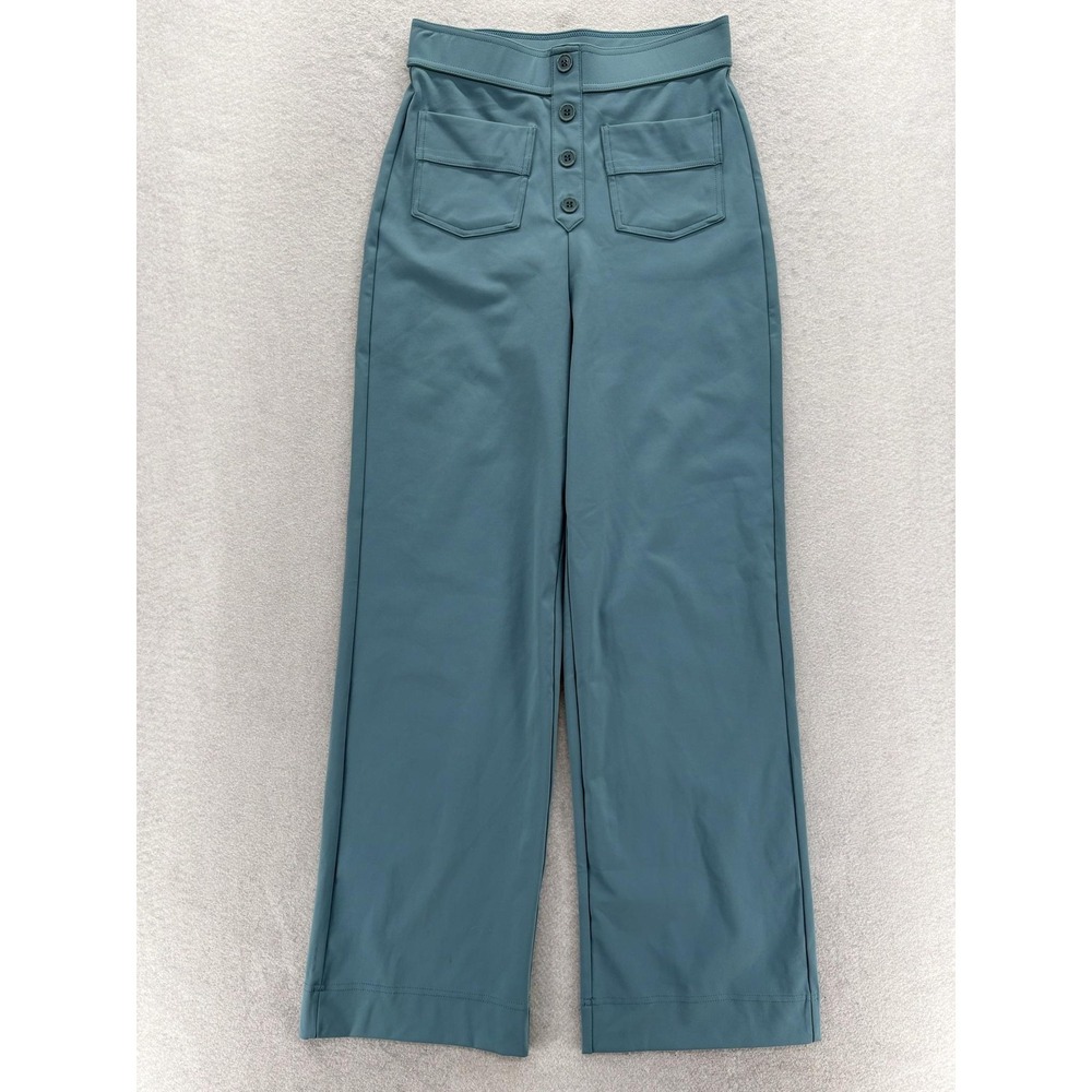 Halara High Rise Wide Leg Pants Womens Small Blue Halara Flex DayStretch Commute